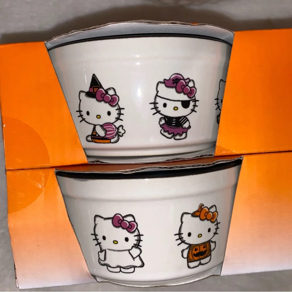 HELLO KITTY RAMEKIN BOWLS SET OF 4 BY SANRIO